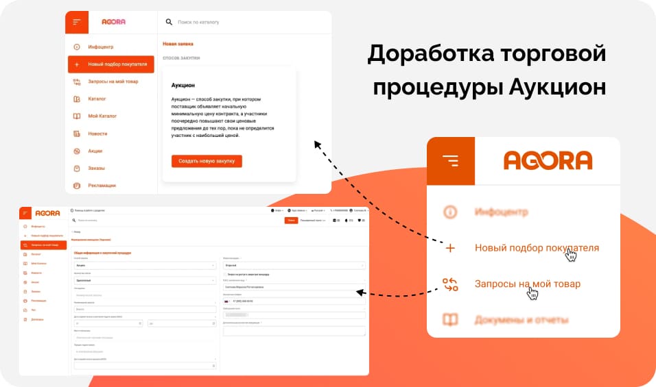 Доработка торговой процедуры Аукцион