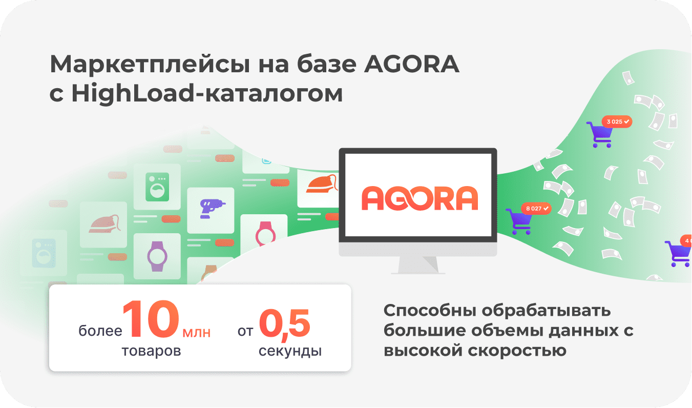 Маркетплейсы на базе AGORA с Highload каталогом