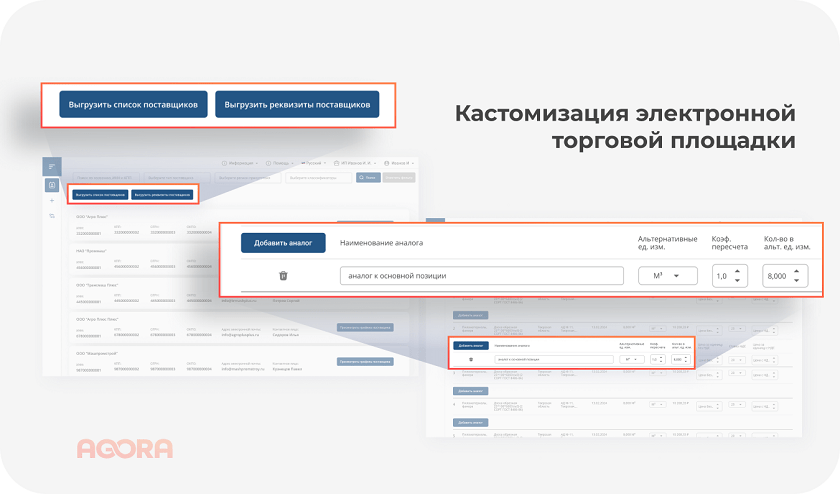 Кастомизация ЭТП