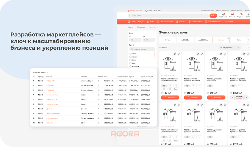 Разработка маркетплейсов