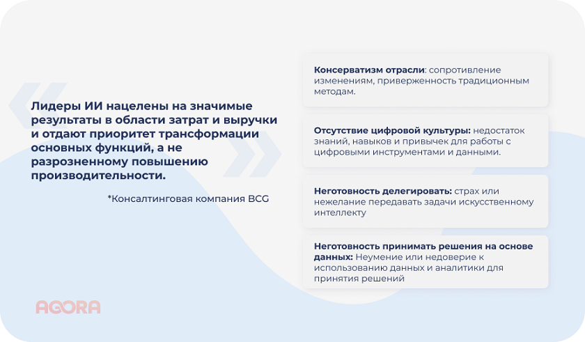 Практики лидеров в использовании ИИ