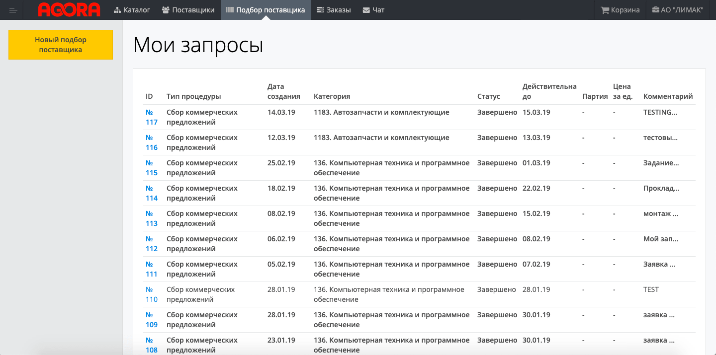 b2b проект кейс Лимак